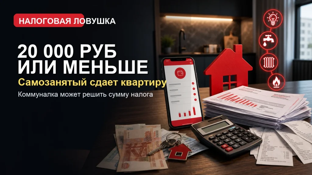 Налог самозанятого при сдаче квартиры и коммунальные платежи