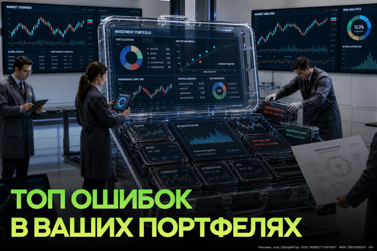 Почему половина портфелей не работает: 4 ошибки, которые портят доходность